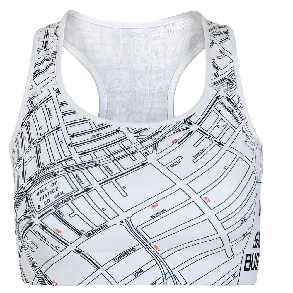 1971 SF Map Padded Sports Bra
